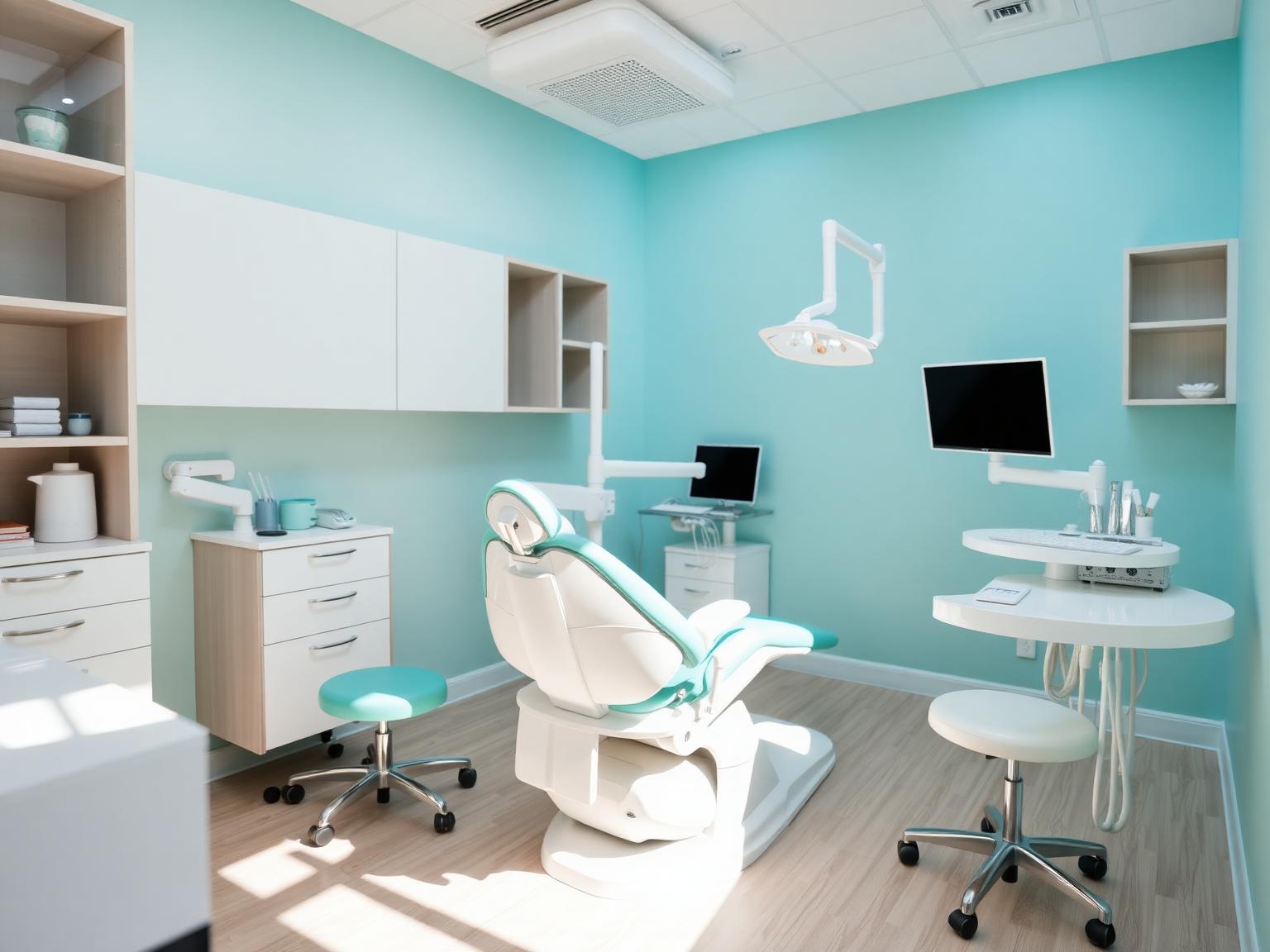 Modern dental clinic interior at Immanuel Dental Clinic Kondapur